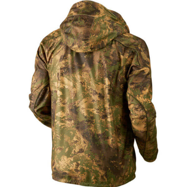 Chaqueta de caza técnica de camuflaje Harkila. Impermeable.