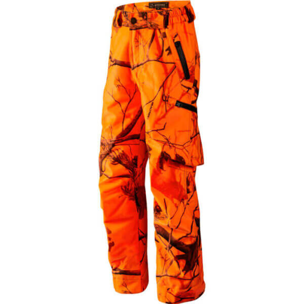 pantalones de caza niños naranja