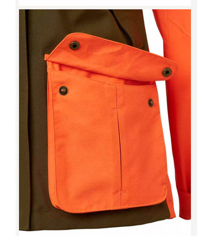 Chaqueta de caza Naranja AltaVisibilidad - Antiespinos Impermeable