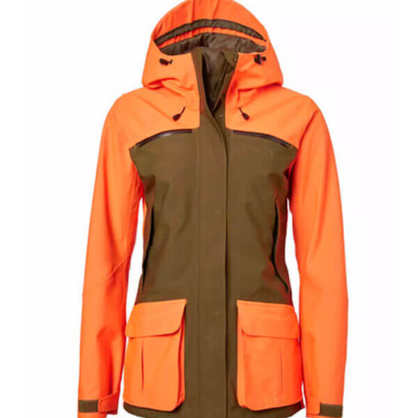 chaqueta caza mujer naranja alta visibilidad