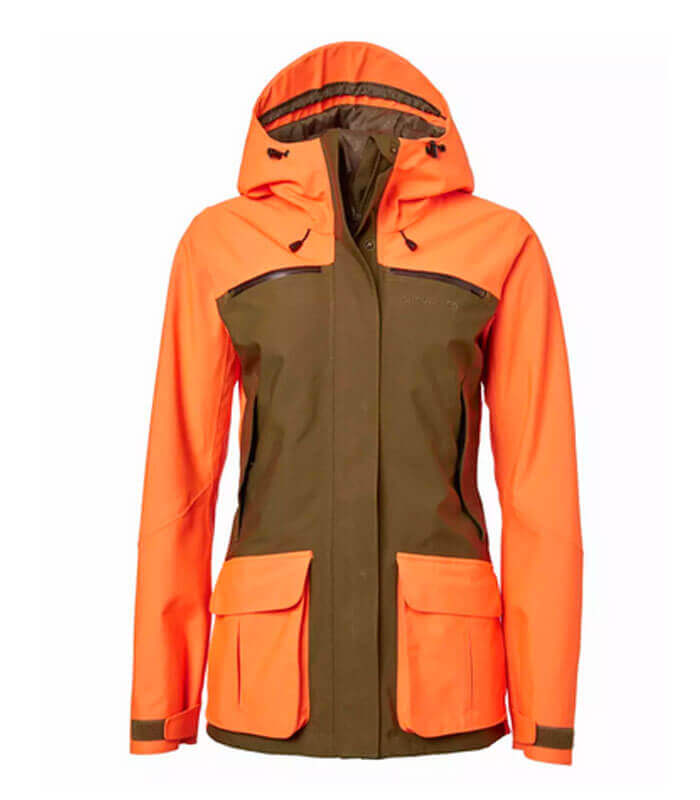 Chaqueta de caza Naranja AltaVisibilidad - Antiespinos Impermeable