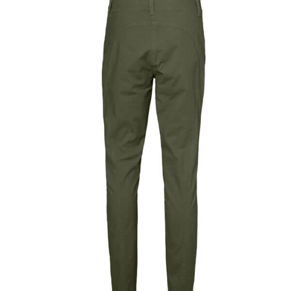 Pantalones de algodón tipo chinos de mujer. Cintura alta. Pitillo.