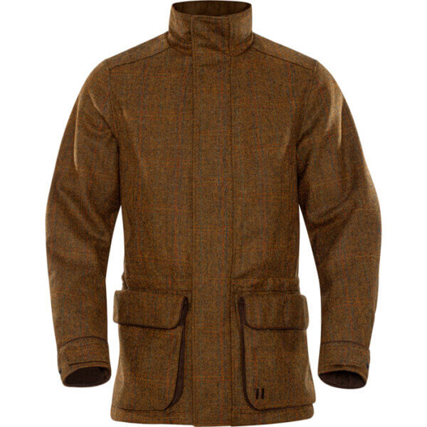 chaqueta caza tweed impermable harkila