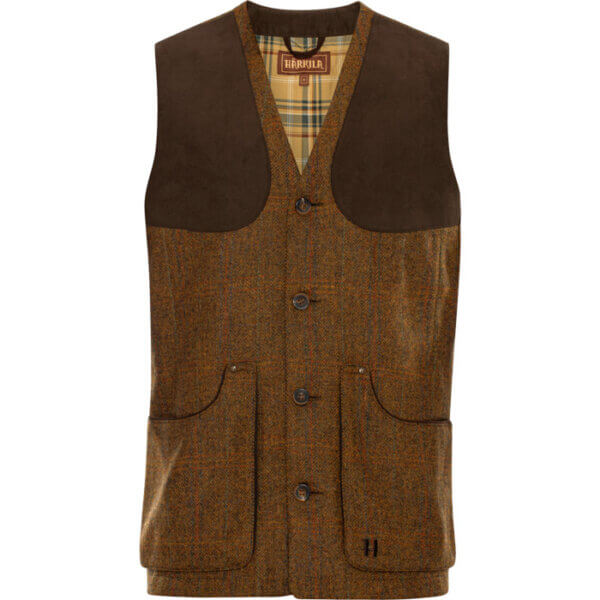 Chaleco de Caza de Tweed para Hombre- 100% Lana- Harkila