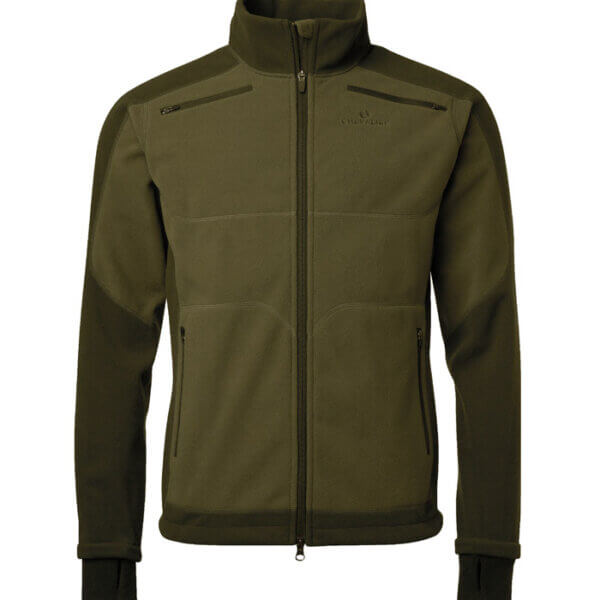 polar de caza cortaviento verde para hombre