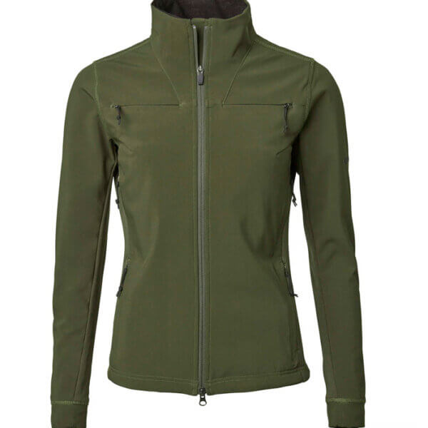 softshell de mujer cortaviento verde chevalier