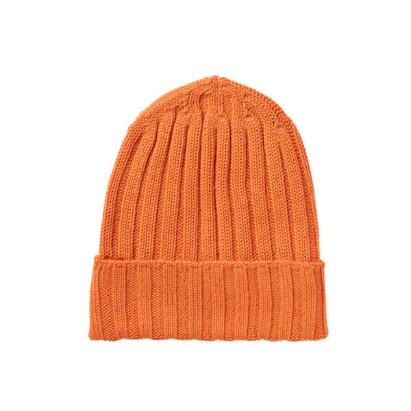 gorro caliente de lana de color naranja de seguridad alta visibilidad