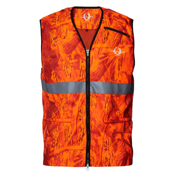 chaleco de caza naranja seguridad alta visibilidad