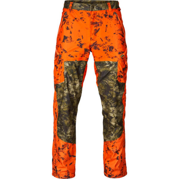 pantalones caza seeland impermeables alta visibilidad camu y naranja