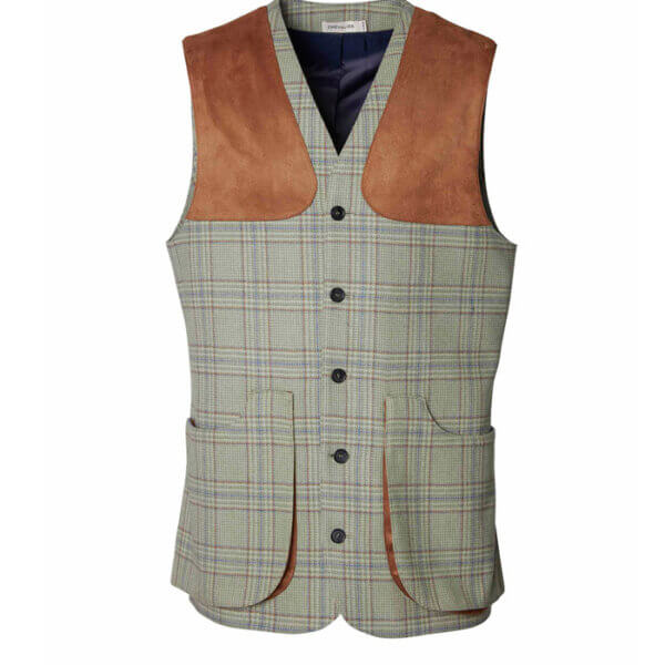 chaleco de tweed de hombre