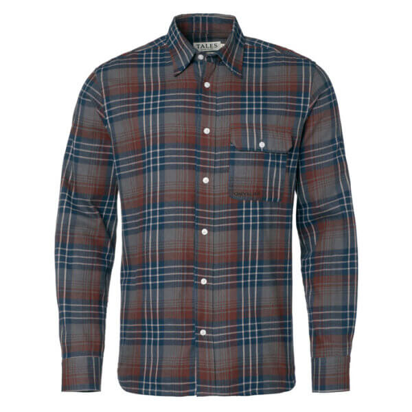 camisa de cuadros de franela de hombre