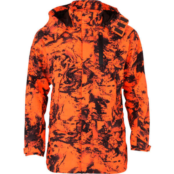 chaqueta de caza naranja y caliente de harkila