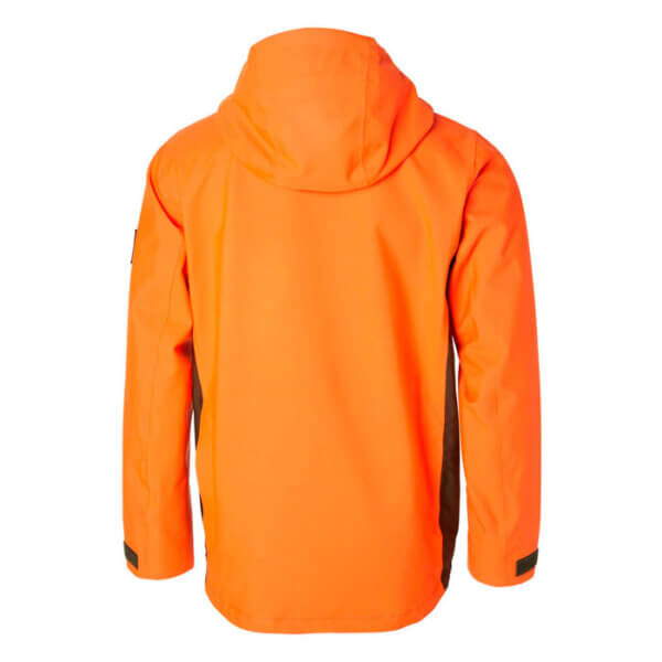 chaqueta de caza naranja de seguridad anti espinos y resistente