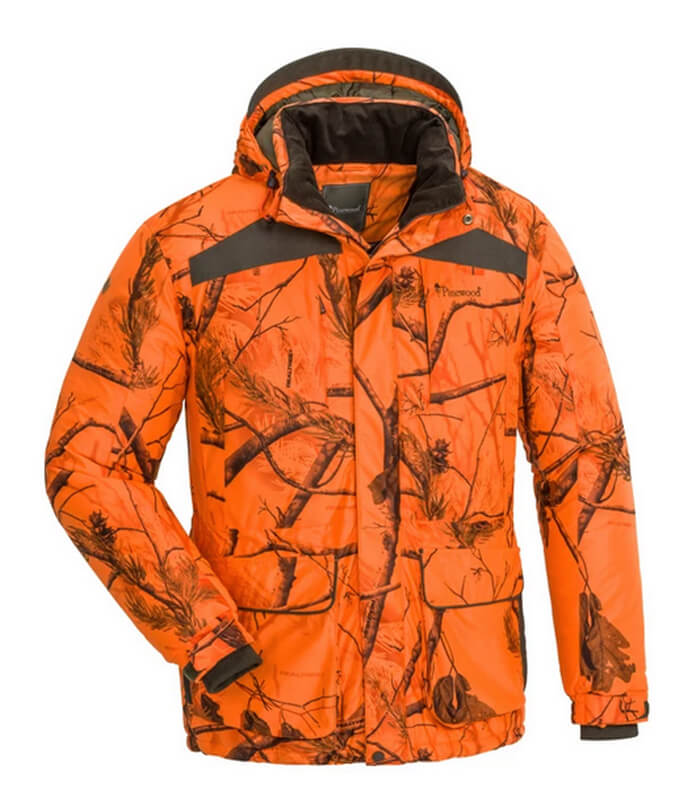 chaqueta de caza caliente frio extremo naranja de seguridad