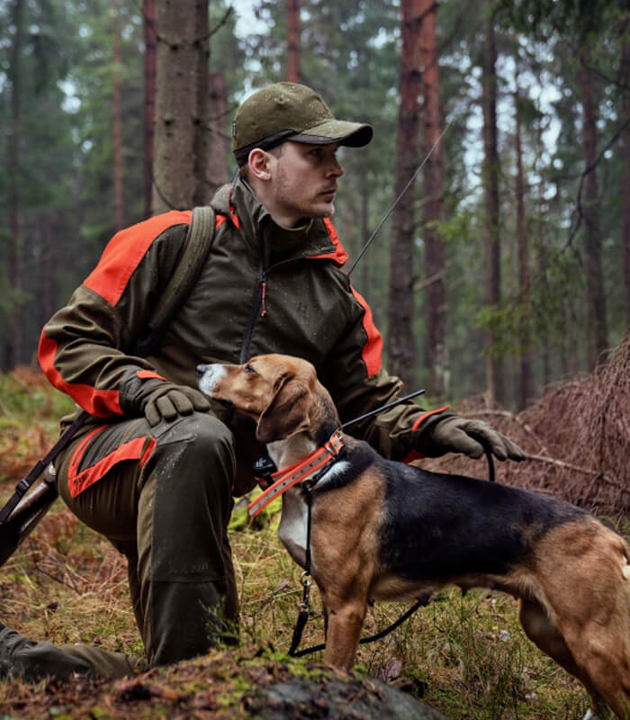 chaqueta de caza resistente pro hunter dog harkila