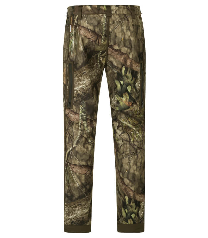 pantalones de caza camuflaje reversible verde corta viento harkila