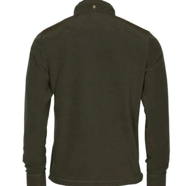 forro polar verde de hombre media cremallera