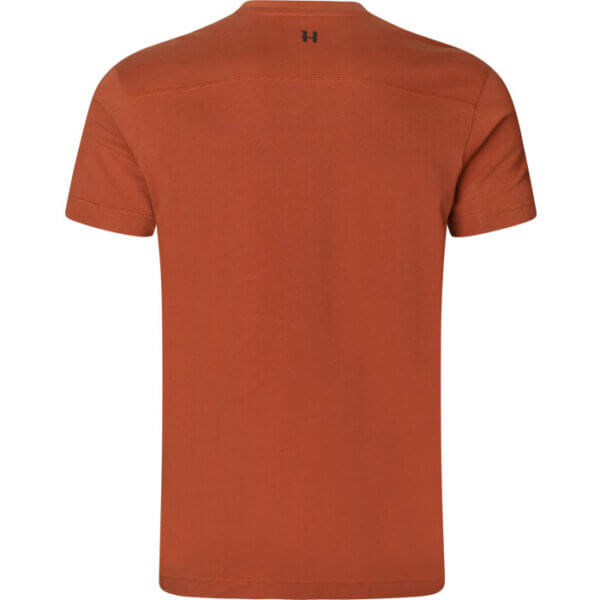 camiseta algodon manga corta con logo de Harkila