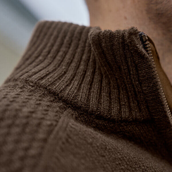 vicent-jersey-de-lana-cortavientos-hombre-harkila-marron