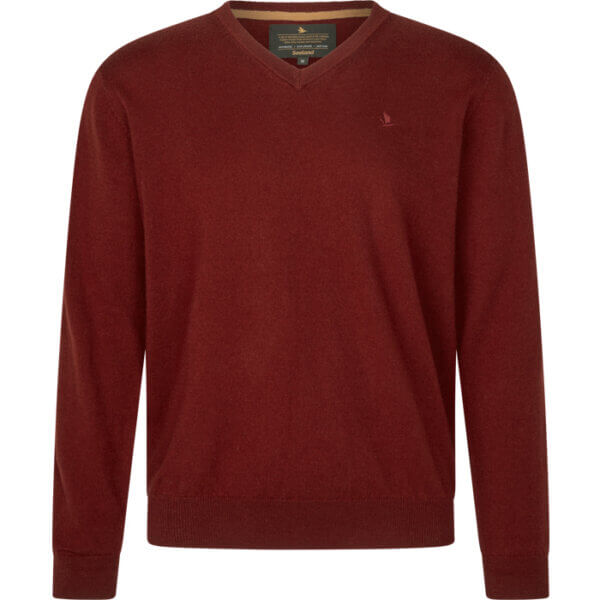 pine-jersey-de-hombre-cuello-de-pico-lana-rojo-seeland-turopadecaza-1