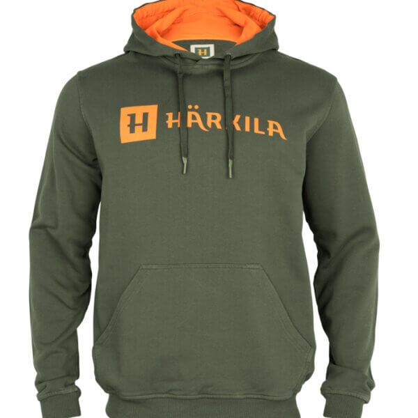 Harkila-Identity-hoodie-sudadera-con-capucha-verde y naranja