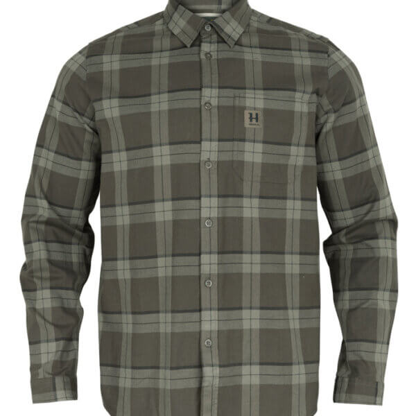 fjell-camisa-de-hombre-manga-larga-cuadros-verdes-harkila-TuRopaDeCaza