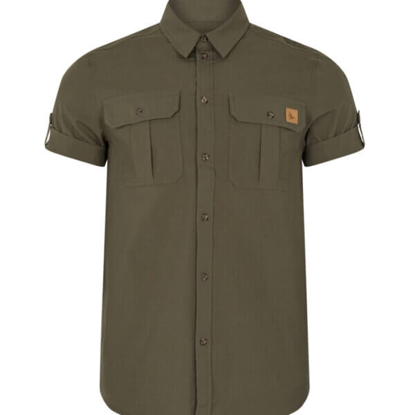 selous-camisa-de-caza-de-hombre-verde-manga-corta-seeland-TuRopaDeCaza