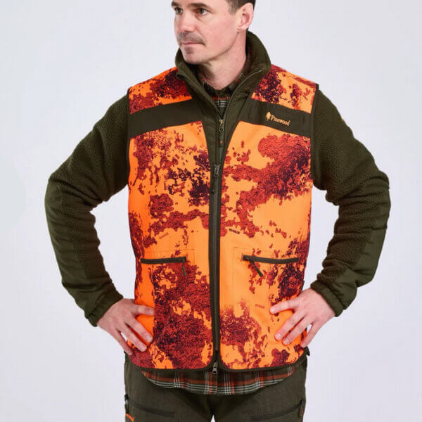 Pinewood-hunter-camu-chaleco-de-caza-naranja-de-seguridad-turopadecaza-