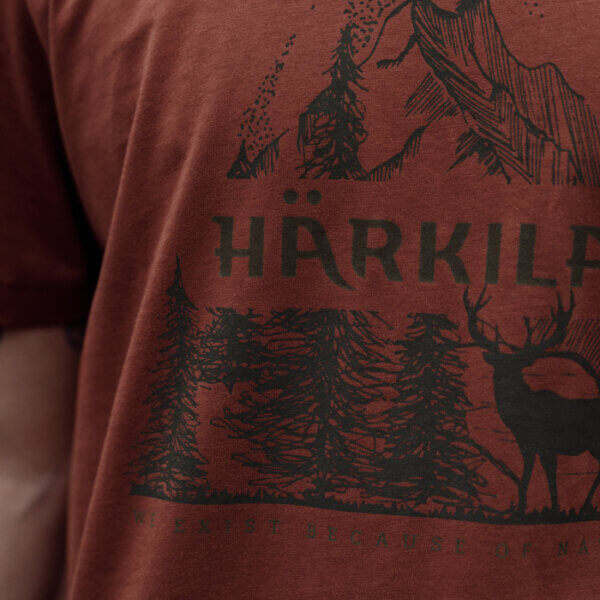 Harkila-Nature-camiseta-de-manga-corta-hombre-Autumn-orange-TuRopaDeCaza