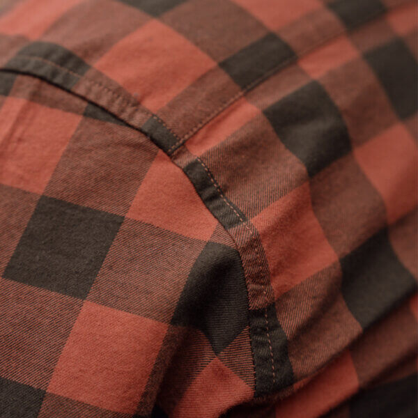 Scandinavian-Harkila-Camisa-hombre-de-cuadros-naranja-TuRopaDeCaza