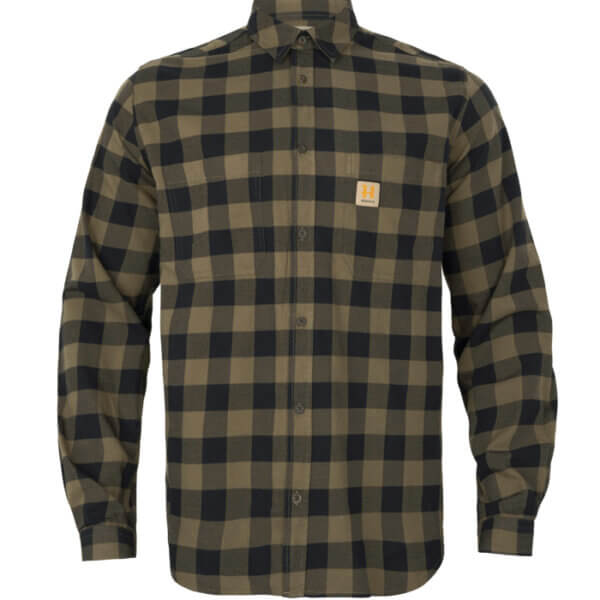 Scandinavian-Harkila-Camisa-hombre-de-cuadros-verde-negra-TuRopaDeCaza